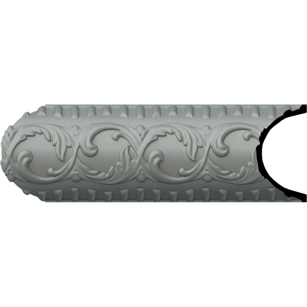 Nicole Ornate White Polyurethane Chair Rail Moulding