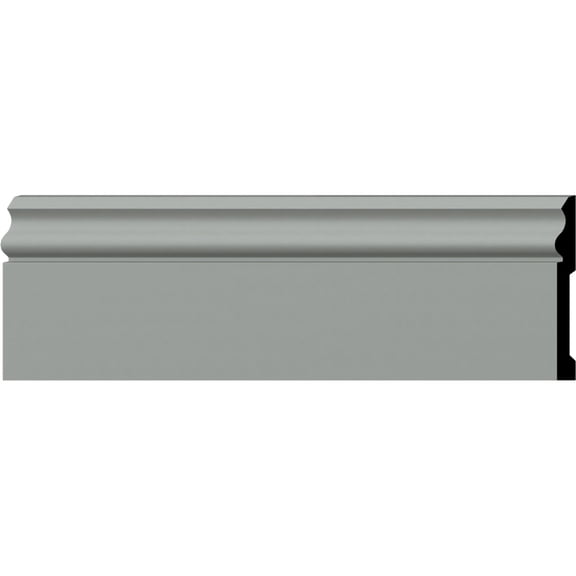 Ekena Millwork 5 1/2"H x 5/8"P x 94 1/2"L Aberdeen Baseboard Moulding (2-Pack)