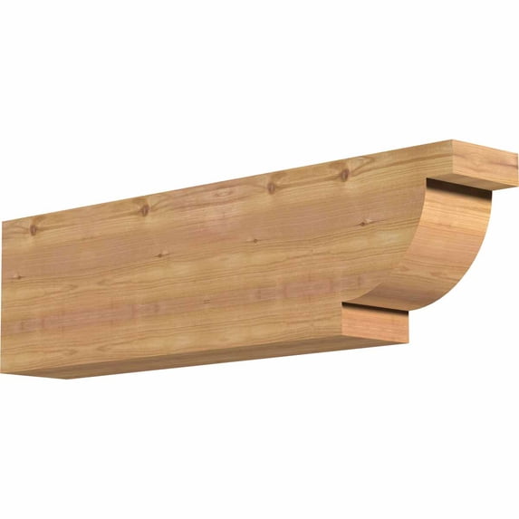 Ekena Millwork 5 1/2"W x 10"H x 36"L Alpine Smooth Rafter Tail, Western Red Cedar
