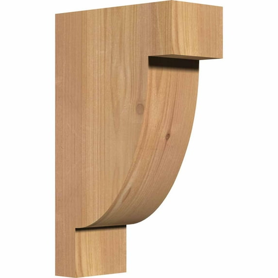 Ekena Millwork 5 1/2"W x 12"D x 20"H Alpine Smooth Corbel, Western Red Cedar