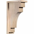 thumbnail image 1 of Ekena Millwork 5 1/2"W x 12"D x 20"H Mediterranean Smooth Corbel w/Backplate, Douglas Fir, 1 of 9