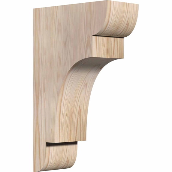 Ekena Millwork 5 1/2"W x 12"D x 20"H New Brighton Smooth Corbel, Douglas Fir