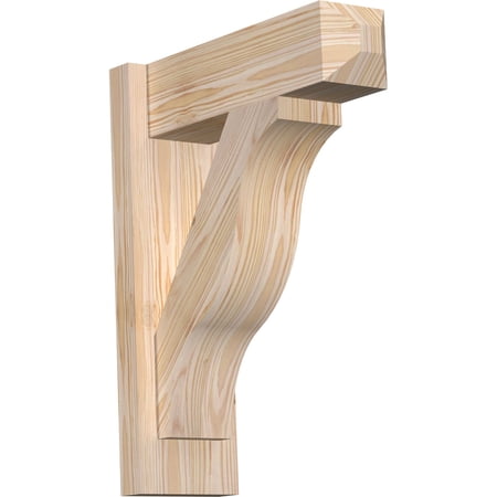 Ekena Millwork 5 1/2"W x 16"D x 20"H Funston Smooth Craftsman Outlooker, Douglas Fir