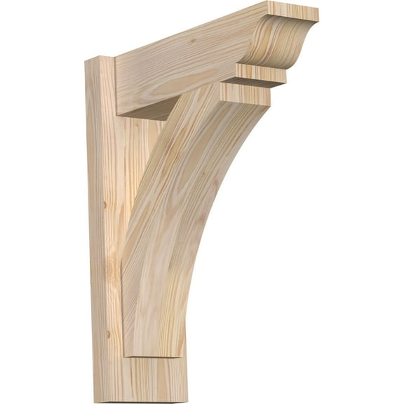 Ekena Millwork 5 1/2"W x 16"D x 20"H Thorton Smooth Traditional Outlooker, Douglas Fir