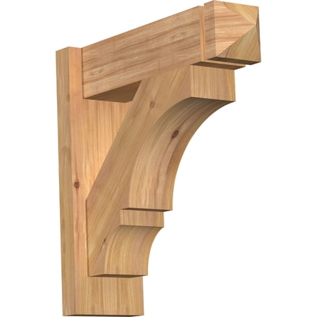 Ekena Millwork 5 1/2"W x 18"D x 18"H Balboa Smooth Arts and Crafts Outlooker, Western Red Cedar