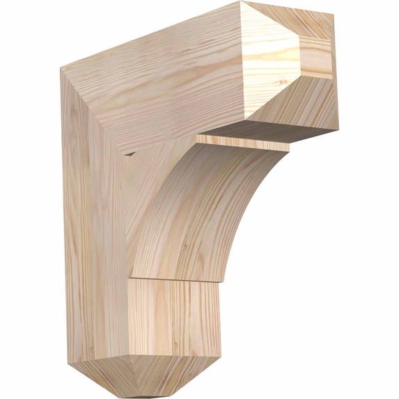 Ekena Millwork 5 1/2"W x 18"D x 18"H Thorton Craftsman Smooth Bracket, Douglas Fir