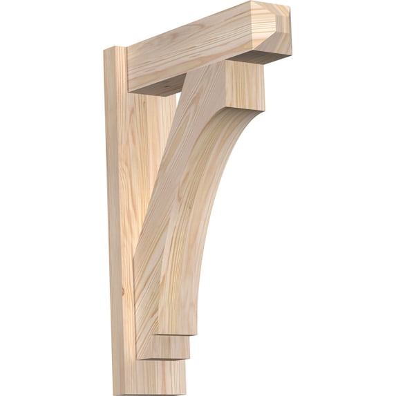 Ekena Millwork 5 1/2"W x 18"D x 26"H Imperial Smooth Craftsman Outlooker, Douglas Fir