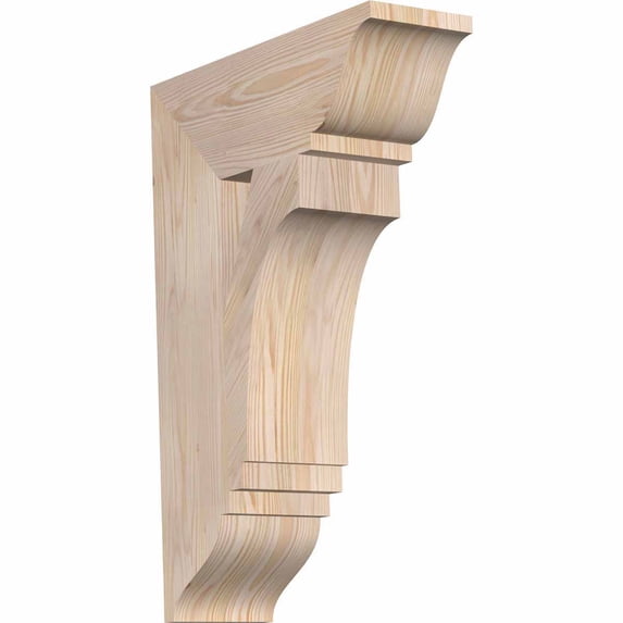 Ekena Millwork 5 1/2"W x 18"D x 26"H Imperial Traditional Smooth Bracket, Douglas Fir
