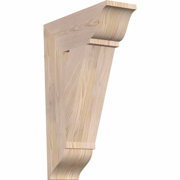Ekena Millwork 5 1/2"W x 18"D x 26"H Traditional Traditional Smooth Bracket, Douglas Fir