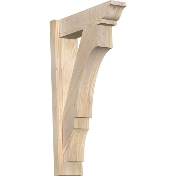 Ekena Millwork 5 1/2"W x 18"D x 30"H Balboa Smooth Traditional Outlooker, Douglas Fir