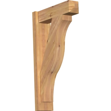 Ekena Millwork 5 1/2"W x 18"D x 30"H Funston Smooth Craftsman Outlooker, Western Red Cedar