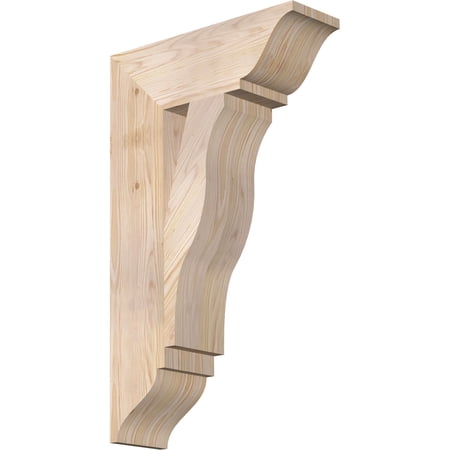 Ekena Millwork 5 1/2"W x 18"D x 30"H Funston Traditional Smooth Bracket, Douglas Fir