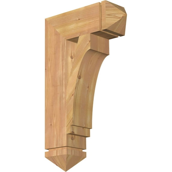 Ekena Millwork 5 1/2"W x 18"D x 30"H Imperial Arts & Crafts Smooth Bracket, Western Red Cedar