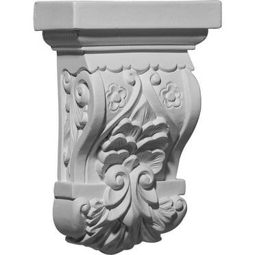 Ekena Millwork 5 1/2"W x 2 3/4"D x 8 1/4"H Emery Leaf Corbel