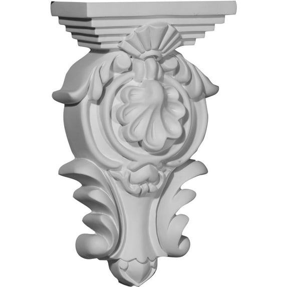 Ekena Millwork 5 1/2"W x 2 3/4"D x 9 3/8"H Royal Leaf Corbel
