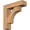 thumbnail image 1 of Ekena Millwork 5 1/2"W x 20"D x 20"H Westlake Block Smooth Bracket w/ Offset Brace, Western Red Cedar, 1 of 25