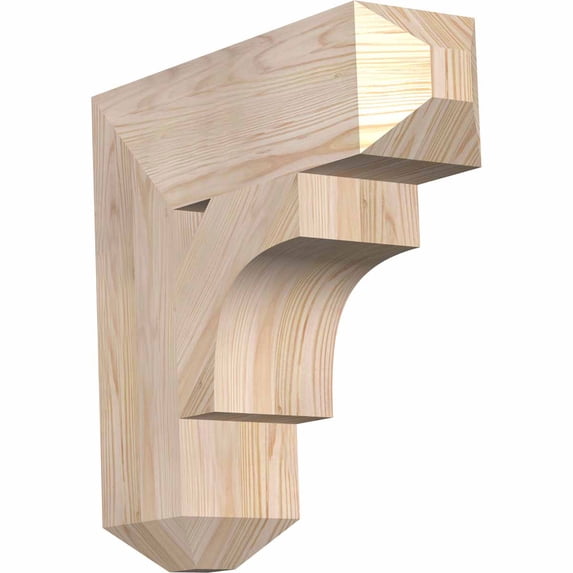 Ekena Millwork 5 1/2"W x 20"D x 20"H Westlake Craftsman Smooth Bracket, Douglas Fir