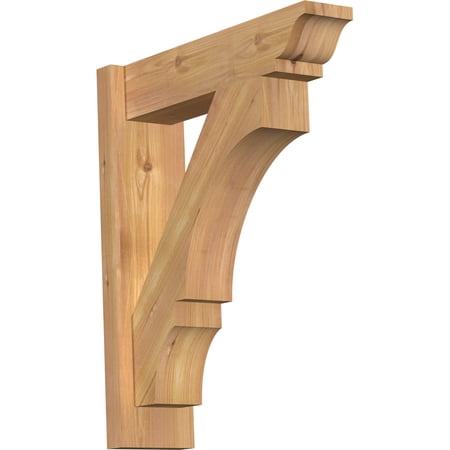 Ekena Millwork 5 1/2"W x 20"D x 24"H Balboa Smooth Traditional Outlooker, Western Red Cedar