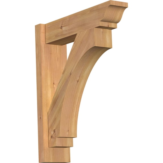 Ekena Millwork 5 1/2"W x 20"D x 24"H Imperial Smooth Traditional Outlooker, Western Red Cedar