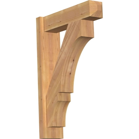 Ekena Millwork 5 1/2"W x 20"D x 28"H Balboa Smooth Craftsman Outlooker, Western Red Cedar