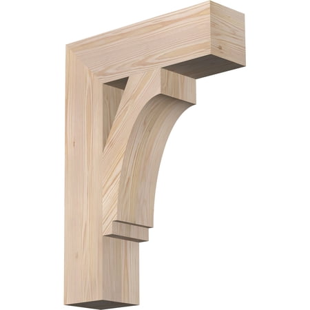 Ekena Millwork 5 1/2"W x 20"D x 28"H Imperial Block Smooth Bracket, Douglas Fir