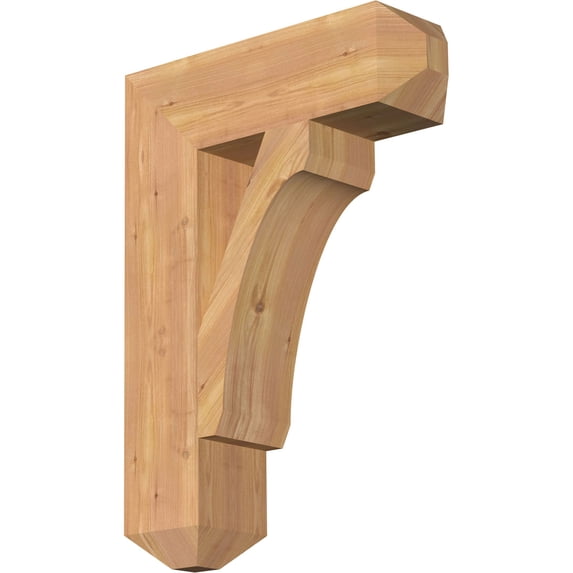Ekena Millwork 5 1/2"W x 20"D x 28"H Legacy Craftsman Smooth Bracket, Western Red Cedar