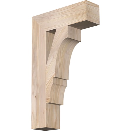 Ekena Millwork 5 1/2"W x 20"D x 32"H Balboa Block Smooth Bracket, Douglas Fir