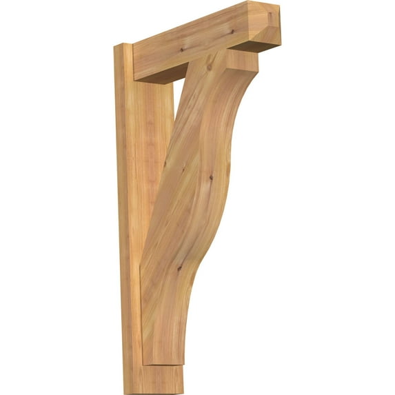 Ekena Millwork 5 1/2"W x 20"D x 32"H Funston Smooth Craftsman Outlooker, Western Red Cedar