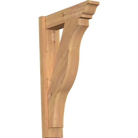 Ekena Millwork 5 1/2"W x 20"D x 32"H Funston Smooth Traditional Outlooker, Western Red Cedar