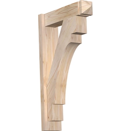 Ekena Millwork 5 1/2"W x 20"D x 32"H Merced Smooth Arts and Crafts Outlooker, Douglas Fir