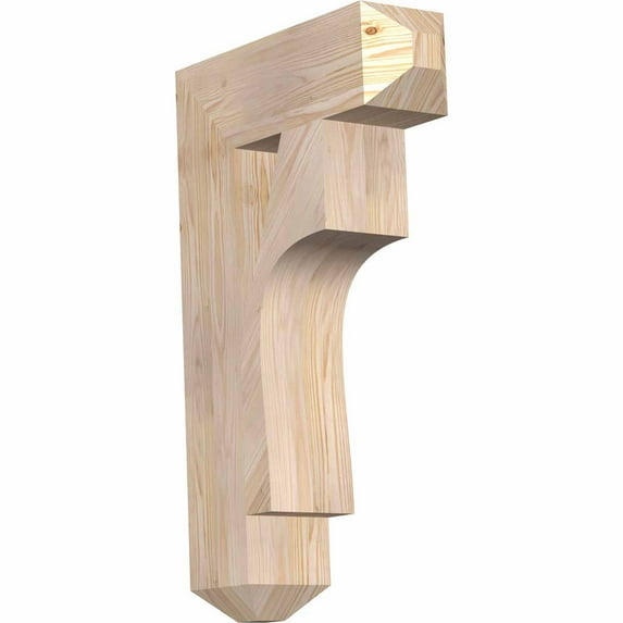 Ekena Millwork 5 1/2"W x 20"D x 32"H Westlake Craftsman Smooth Bracket, Douglas Fir