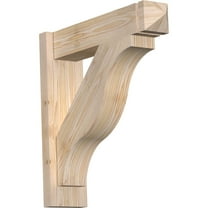 Ekena Millwork 5 1/2"W x 22"D x 22"H Funston Smooth Arts and Crafts Outlooker, Douglas Fir