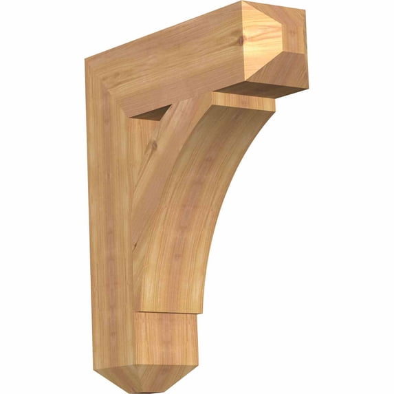 Ekena Millwork 5 1/2"W x 22"D x 26"H Thorton Craftsman Smooth Bracket, Western Red Cedar