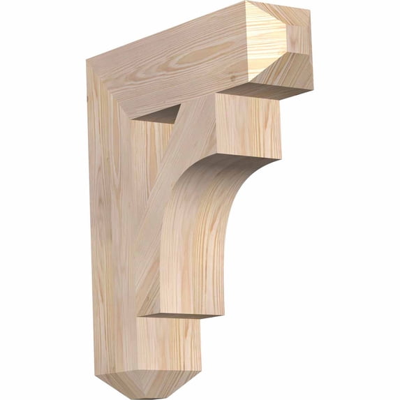 Ekena Millwork 5 1/2"W x 22"D x 26"H Westlake Craftsman Smooth Bracket, Douglas Fir