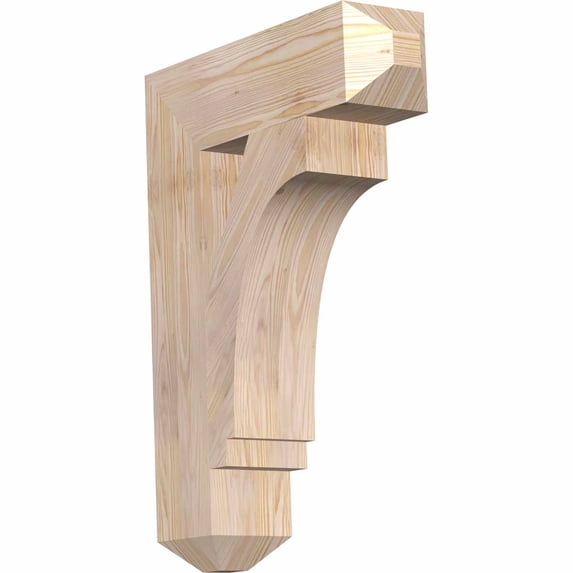 Ekena Millwork 5 1/2"W x 22"D x 30"H Imperial Craftsman Smooth Bracket, Douglas Fir