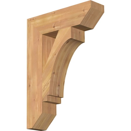 Ekena Millwork 5 1/2"W x 22"D x 30"H Imperial Slat Smooth Bracket, Western Red Cedar