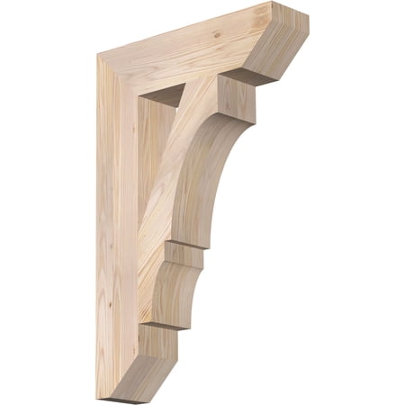 Ekena Millwork 5 1/2"W x 22"D x 34"H Balboa Slat Smooth Bracket, Douglas Fir