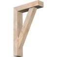 thumbnail image 1 of Ekena Millwork 5 1/2"W x 22"D x 34"H Traditional Block Smooth Bracket w/ Offset Brace, Douglas Fir, 1 of 25