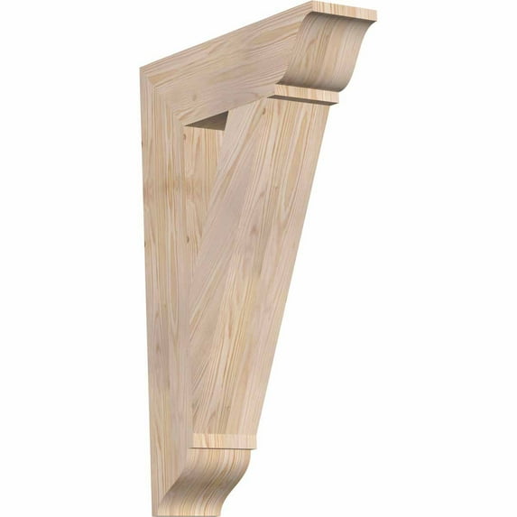 Ekena Millwork 5 1/2"W x 22"D x 34"H Traditional Traditional Smooth Bracket, Douglas Fir