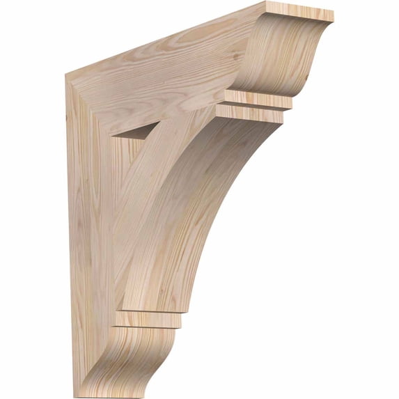 Ekena Millwork 5 1/2"W x 24"D x 24"H Thorton Traditional Smooth Bracket, Douglas Fir