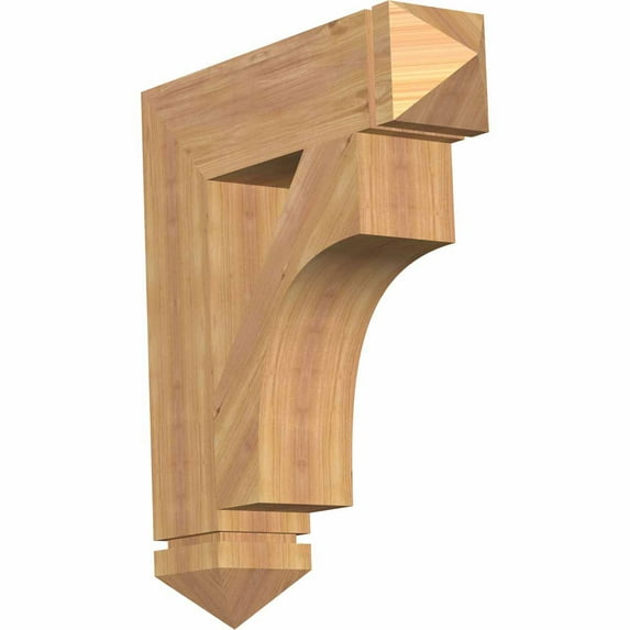 Ekena Millwork 5 1/2"W x 24"D x 28"H Westlake Arts & Crafts Smooth Bracket, Western Red Cedar