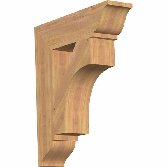 Ekena Millwork 5 1/2"W x 24"D x 28"H Westlake Traditional Smooth Bracket, Western Red Cedar