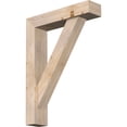 thumbnail image 1 of Ekena Millwork 5 1/2"W x 24"D x 32"H Traditional Block Smooth Bracket w/ Offset Brace, Douglas Fir, 1 of 25