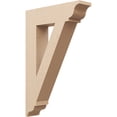 thumbnail image 1 of Ekena Millwork 5 1/2"W x 24"D x 36"H Traditional Traditional Rough Cedar Woodgrain TimberThane Bracket, Primed Tan, 1 of 6