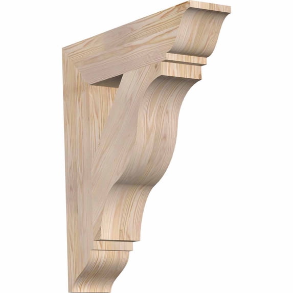 Ekena Millwork 5 1/2"W x 26"D x 30"H Funston Traditional Smooth Bracket, Douglas Fir
