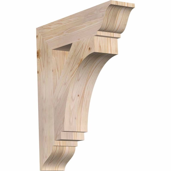 Ekena Millwork 5 1/2"W x 26"D x 30"H Imperial Traditional Smooth Bracket, Douglas Fir