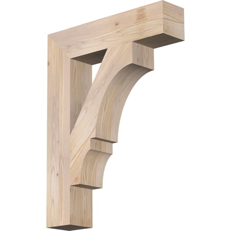 Ekena Millwork 5 1/2"W x 26"D x 34"H Balboa Block Smooth Bracket, Douglas Fir
