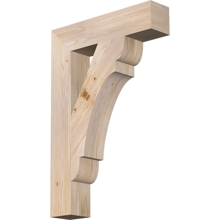 Ekena Millwork 5 1/2"W x 26"D x 38"H Olympic Block Smooth Bracket, Douglas Fir