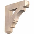 thumbnail image 1 of Ekena Millwork 5 1/2"W x 28"D x 28"H Balboa Craftsman Smooth Bracket, Douglas Fir, 1 of 13