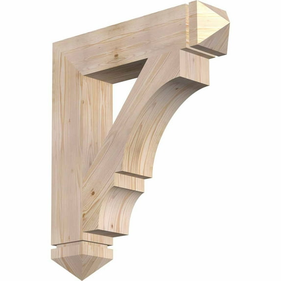 Ekena Millwork 5 1/2"W x 28"D x 32"H Balboa Arts & Crafts Smooth Bracket, Douglas Fir